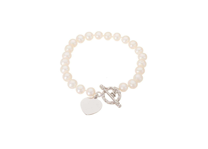 Silver Plated | Toggle Heart Bracelets